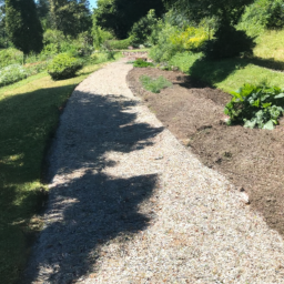 Pose de gravier blanc pour allée-chemin Billere